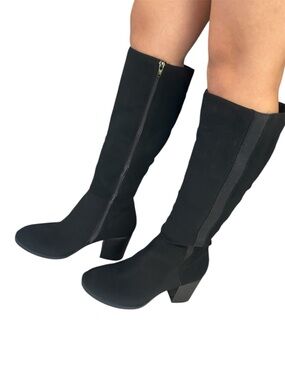 Me Too Hampton Women's Black Over-the-Knee Block Heel Boots